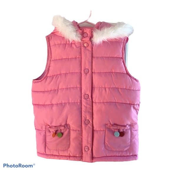 Gymboree Other - Gymboree pink hooded Cozy Cutie Puffer Vest 10–12